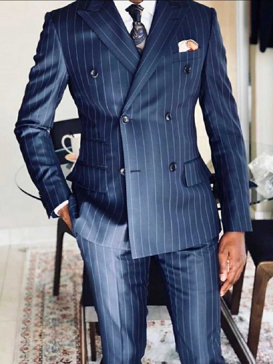 Pin stripe Double breasted suit 